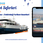 Adalar 1 Gemisi Avşa Adası – Tekirdağ Seferleri 2025
