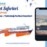 Ömer Kaptan Gemisi Avşa Adası – Tekirdağ Seferleri 2025